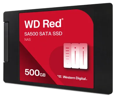 Zdjęcie produktu dla Western Digital Red WD SA500, 500 GB, 2.5", 560 MB/s, 6 Gbit/s