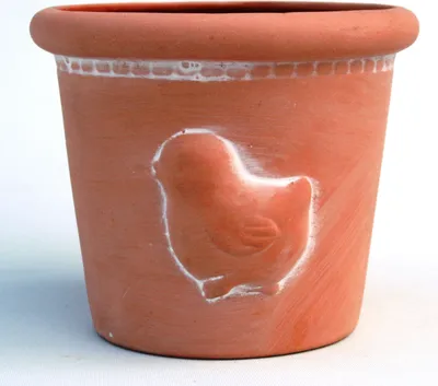 Produktbild von Topf Terracotta Pflanztopf Blumentopf Kräutertopf mit Motiv Küken
