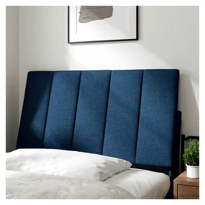 Produktbild von Kopfteil-Kissen Blau 80 cm Stoff, Polsterkopfteil für Bett
