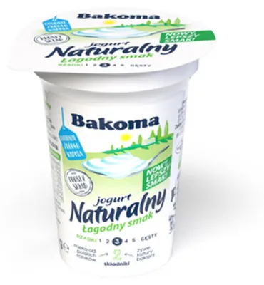 Zdjęcie produktu dla Jogurt naturalny Łagodne Bakoma 150 g