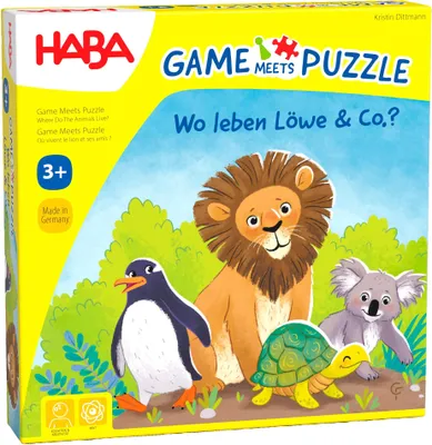 Produktbild von Game meets Puzzle - Wo leben Löwe & Co.?