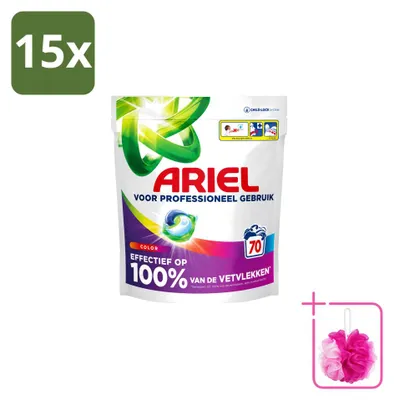 Produktbild von 15 x Ariel All-in-1 Pods Color Wasmittel - Farbschutz - Sparpackung - 15 Stücke