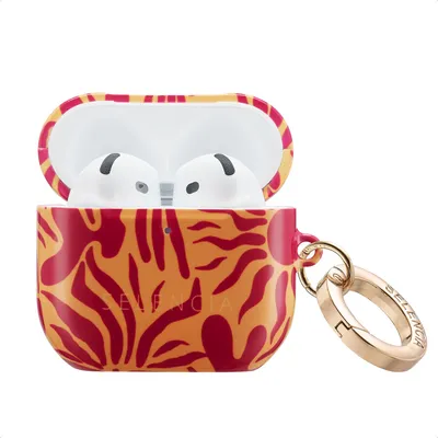 Produktbild von Selencia Vivid Case AirPods 4 - Tropical Vibes Apricot
