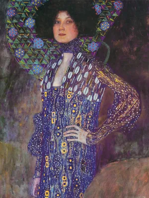 Obrázek produktu pro Gustav Klimt art print obraz - Emilie Flöge, 1902 (80 x 60 cm)