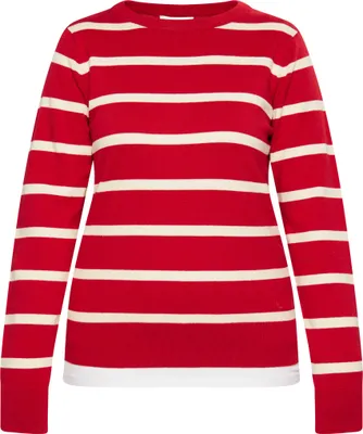 Image de Pull Mutha pour femme - rouge et crème, taille L