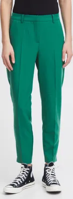 Image de ICHI IHLEXI PA3 Pantalon en tissu stretch pour femme Coupe droite avec ceinture élastique
