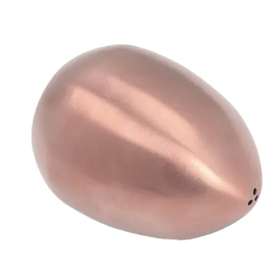 Imagen del producto de Dispensador de especias con forma de huevo, salero con forma de huevo, salero de acero inoxidable, recipiente para especias, dispensador de especias