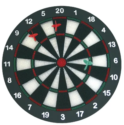 Produktbild von EDUPLAY 170-003 Softdart mit 6 Pfeilen, Ø 40 cm, mehrfarbig, 7-teilig (1 Set)