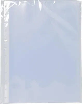 Image de Exacompta 10x 10 pochettes PP grainé pour protège-documents Translucide 86001E