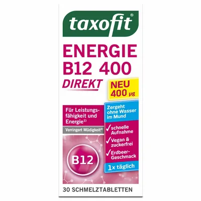 Obrázek produktu pro taxofit energy B12-immediately melting tablets high d. (30 tbl)