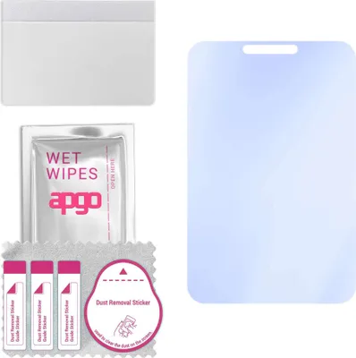 Produktbild von apgo Hybrid Schutzglas, kompatibel mit Nokia 8000 4G, 9H Härte, Flexible Nano Glass PRO, toller Ersatz für Hartglas, kratzfester Displayschutzglas, Displayschutz, Full Glue