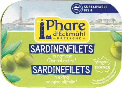 Productafbeelding van Phare d'Eckmühl Sardinefilets In Olijfolie (100 gr)