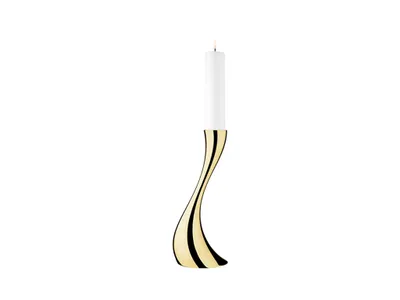 Produktbild von Georg Jensen COBRA FLOOR CANDLEHOLDER GOLD PLATED STEEL SMALL 3586367