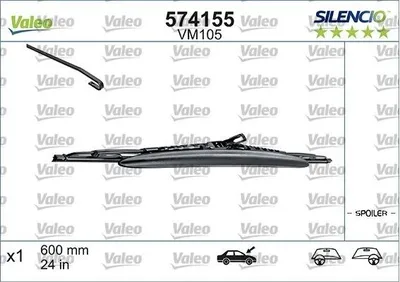 Produktbild von VALEO SILENCIO Scheibenwischer Wischblatt für BMW 7 (E38) 600mm