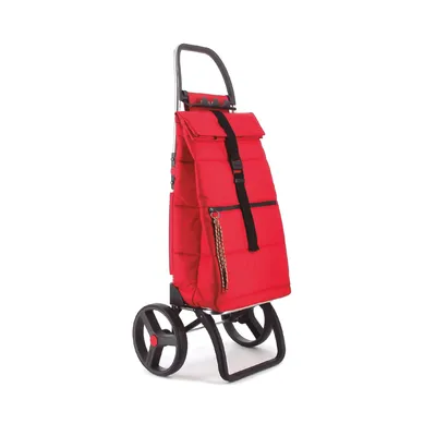 Produktbild von Rolser Einkaufstrolley Big Polar 2LRSG, Rot, abnehmbarer Rucksack, faltbares Aluminium-Gestell