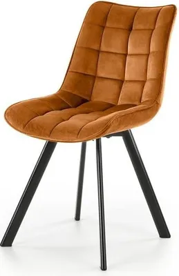 Produktbild von Gepolsterter Stuhl K332 zimt/schwarz, Stoff/Metall, 46x84x61 cm (BHT)
