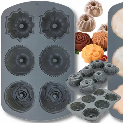 Produktbild von Karwil Silikonform für 6 Muffins Backform
