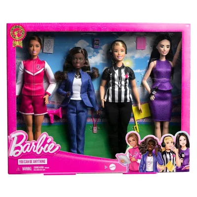 Produktbild von Mattel HKT80 - Barbie - Career of the Year 2023 - Puppen 4er-Pack, Fußballkarrieren