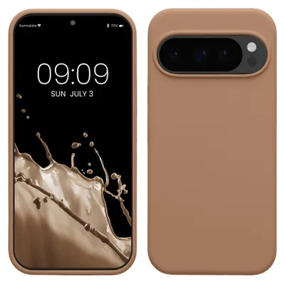Produktbild von kwmobile Handyhülle für Google Pixel 10 / Pixel 10 Pro Hülle - Case Silikon - Kabelloses Laden - Schutzhülle Cover in Cappuccino