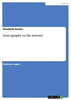 Produktbild von Lexicography on the internet