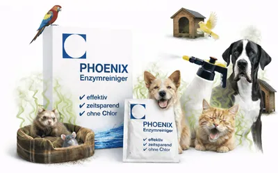Produktbild von Tiergeruch Entferner 10g (0,5L) Enzymreiniger | PHOENIX