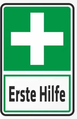 Produktbild von INDIGOS UG - Aufkleber - Sicherheit - Erste Hilfe - 600x400 mm