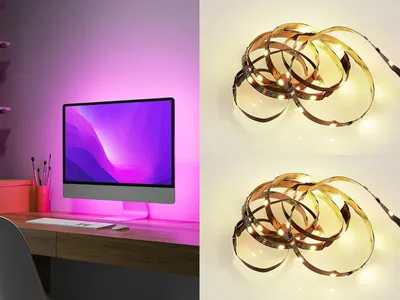 Produktbild von RGBWW LED Stripes für TV & PC Hintergrundbeleuchtung Gaming Licht Jugendzimmer