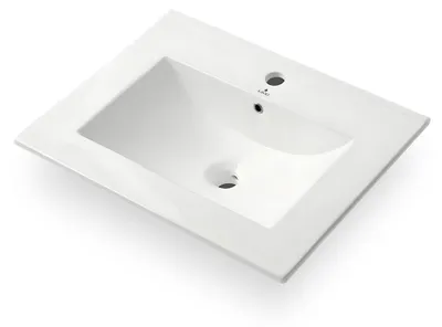 Produktbild von Möbelwaschtisch Rechteckig NORDIS Keramik 61 cm Weiß