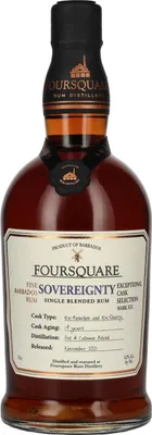 Produktbild von Foursquare 14 Years Old SOVEREIGNTY Single Blended Rum 62% Vol. 0,7l
