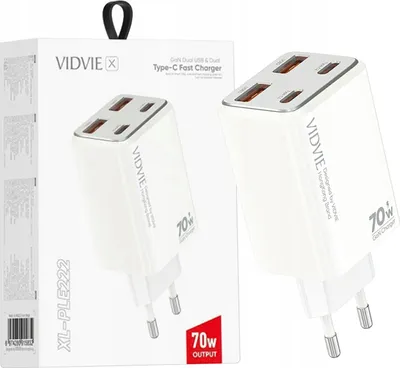 Obrázok produktu pre VIDVIE 70 W 2x USB typu C 2x USB nabíjačka telefónu