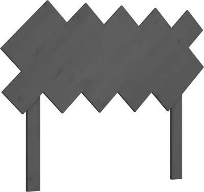 Obrázek produktu pro vidaXL Čelo postele Grey 104x3x80,5 cm Masivní borovicové dřevo