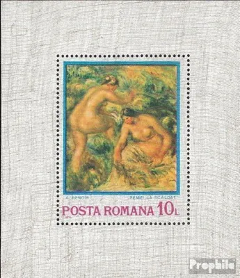 Produktbild von Briefmarken Rumänien 1974 Mi Block110 (kompl.Ausg.) gestempelt Impressionismus