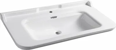 Immagine prodotto di Lavabo in Vetroceramica WALDORF 120x55cm, bianco