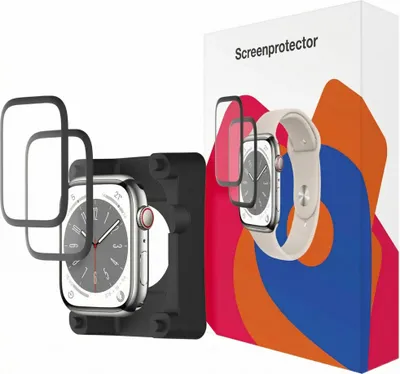 Image de Accezz 2x Protection d'écran avec applicateur pour l'Apple Watch Series 1-3 - 38 mm