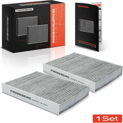 Produktbild von Frankberg 2x Innenraumfilter Aktivkohle für Fiat Talento 296 Nissan NV300 Opel Vivaro B