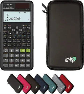 Produktbild von Casio fx-991ES Plus 2nd edition inkl. WYNGS Schutztasche Schwarz - Wissenschaftlicher Taschenrechner - Basic Set