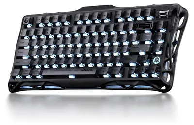 Image de Clavier mécanique gaming - Sans fil - Tri-mode : Bluetooth 2,4 GHz, USB-C - Noir - Boîtier en aluminium