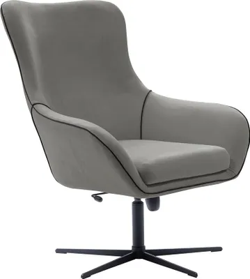 Produktbild von MIRJAN24 Sessel Elis, Wohnzimmersessel vom Hersteller, Dreh- und Kippmechanismus Polstersessel, Metallgestell (Farbe: Velluto 16 + Velluto16 + Schwarz)