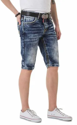 Produktbild von CK268 Herren Capri Shorts mit Kontrastnähten