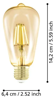 Produktbild von EGLO 110067, 4 W, 28 W, E27, 300 lm, Warmweiß