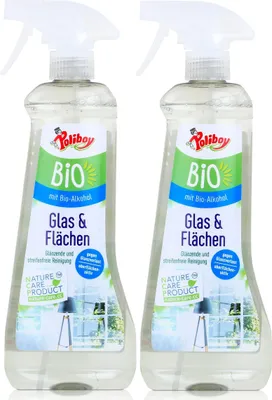 Produktbild von Poliboy  Glas & Flächen-Reiniger 500ml - Mit -Alkohol (2er Pack)