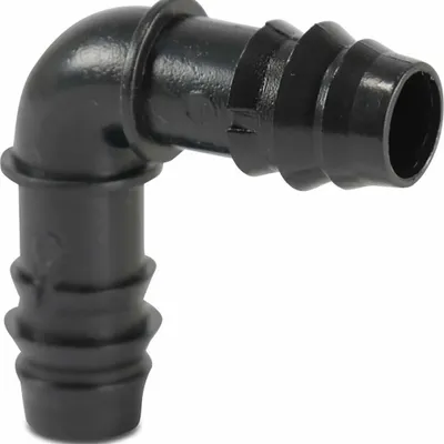Zdjęcie produktu dla Kolano 90° POM 32 mm karbowane 4bar czarny