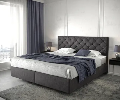 Produktbild von DELIFE Boxspringbett Dream-Great 180x200 cm Schwarz mit Matratze und Topper