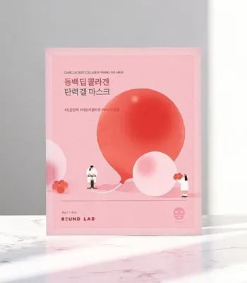 Obrázok produktu pre Round Lab Camellia Deep Collagen Firming Gel Mask 4er Pack