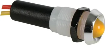 Immagine prodotto di Lampada Led 5V Giallo - Corpo Cromato