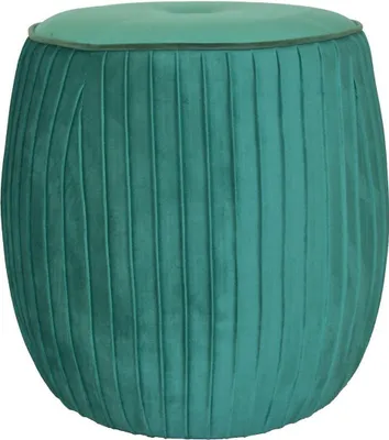 Produktbild von Pouf Sitzpouf Sitzhocker Fußhocker Hocker in Smaragdgrün