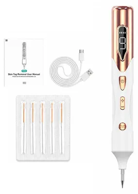 Produktbild von Elektronischer Punkt‑und‑Flecken‑Entfernungsstift, Tragbares Schönheitsgerät, 19 Leistungsstufen, USB‑C Aufladung mit LED Anzeige für Zuhause