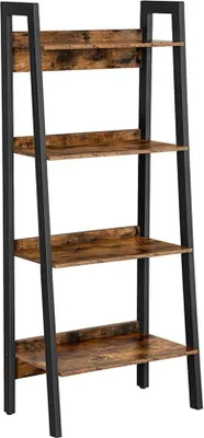 Obrázok produktu pre Priemyselné regály, 4 police, hnedé, 56 x 34 x 138 cm