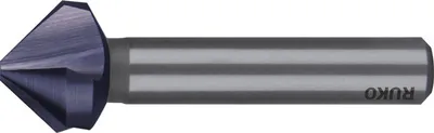 Image de Ruko Fraise conique à chanfreiner et à ébavurer DIN335-C 90 degrés Diamètre 15mm HSS TiAIN 3 arêtes - 102118F