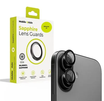 Zdjęcie produktu dla Mobile Origin SALG-I17-BLK, Apple, iPhone 17, Odporny na zadrapania, Czarny, Przezroczysty, 1 szt.
